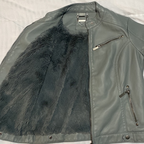Brand New Odyn charcoal leather jacket - Picture 3 of 7